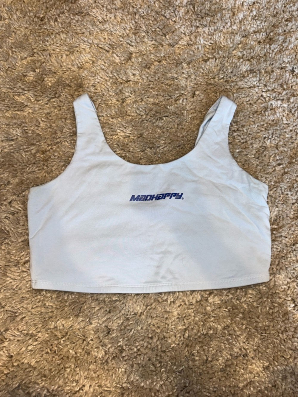 Madhappy Pale Blue Scoop Crop Tank